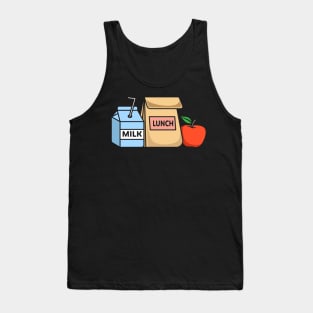 Lunch Milk Apple Tank Top